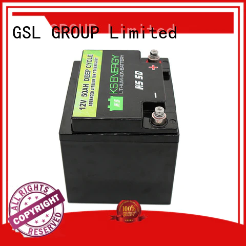 Quality GSL ENERGY Brand camping cycle 12v 50ah lithium battery