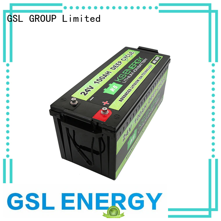 cycle 24v li ion battery lifepo4 bank GSL ENERGY Brand