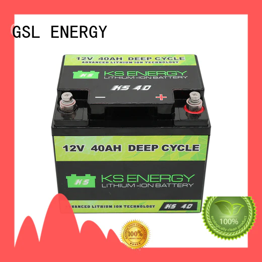 GSL ENERGY deep cycle lifepo4 battery 12v supplier for camping