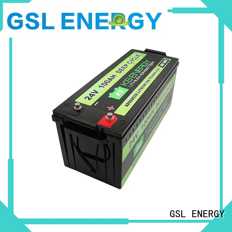 lifepo4 24v li ion battery deep cycle for office automation GSL ENERGY
