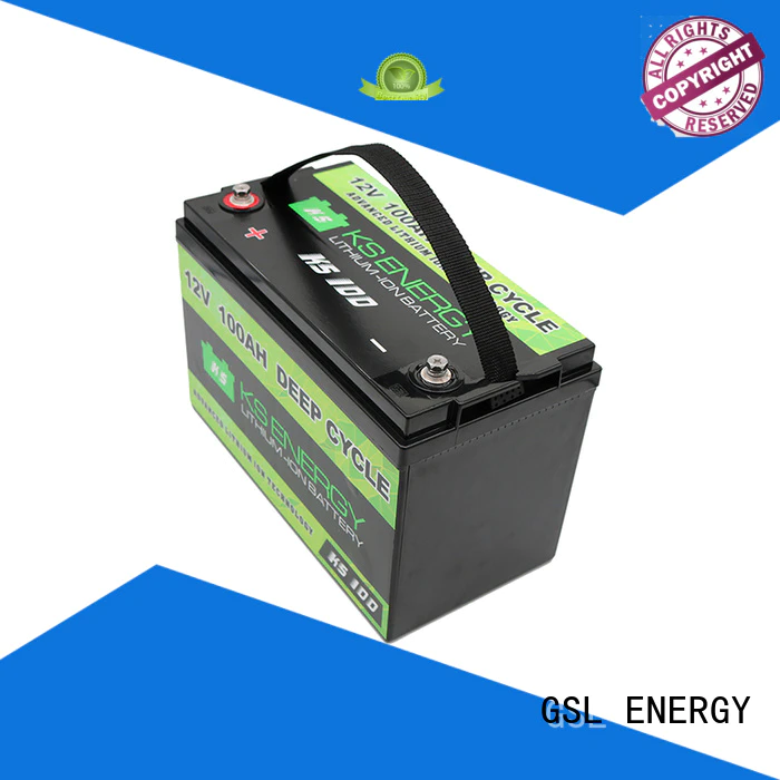 battery more deep 12v 50ah lithium battery led GSL ENERGY Brand