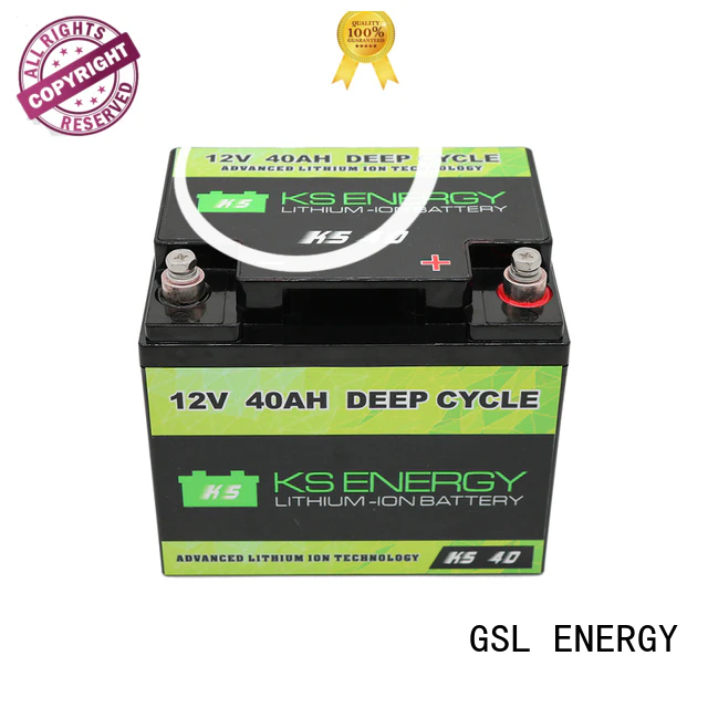 Custom cycle ion 12v 50ah lithium battery GSL ENERGY cycles