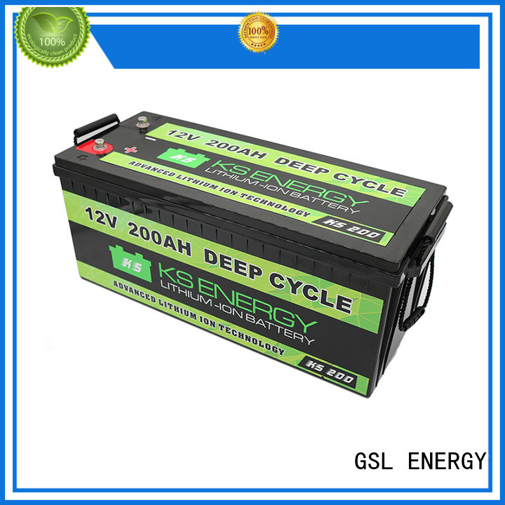 battery 12v 50ah lithium battery caravans rechargeable GSL ENERGY company