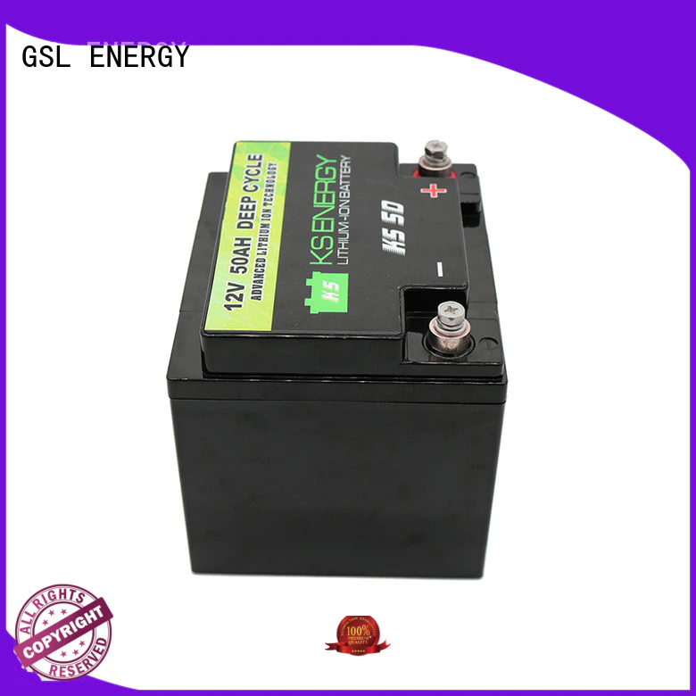 GSL ENERGY Brand solar rv li display 12v 50ah lithium battery
