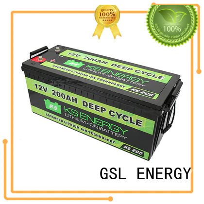 rechargeable capacity led 12v 50ah lithium battery GSL ENERGY Brand