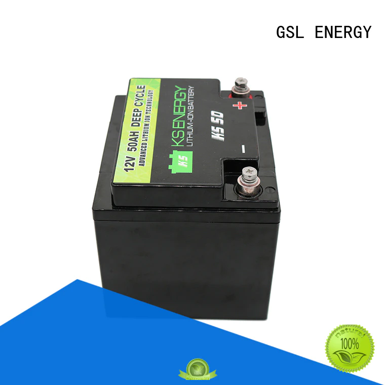 solar Custom lithium deep 12v 50ah lithium battery GSL ENERGY display