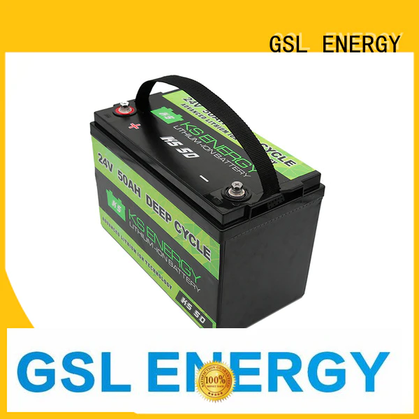 deep cycle 24v 50ah lithium ion battery lifepo4 for military GSL ENERGY