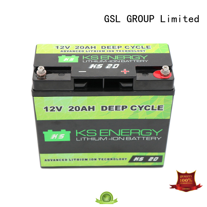 GSL ENERGY quality-assured lifepo4 battery 12v free maintainence for camping car