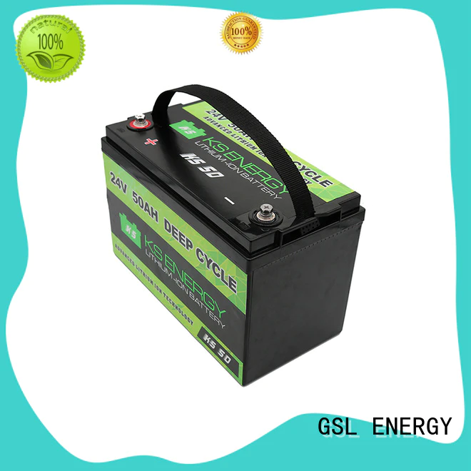 GSL ENERGY deep cycle 24v lithium ion battery for office automation
