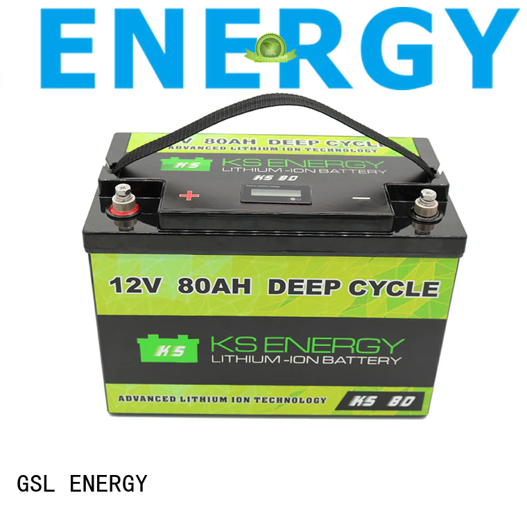 GSL ENERGY enviromental-friendly lifepo4 battery 100ah free maintainence high performance