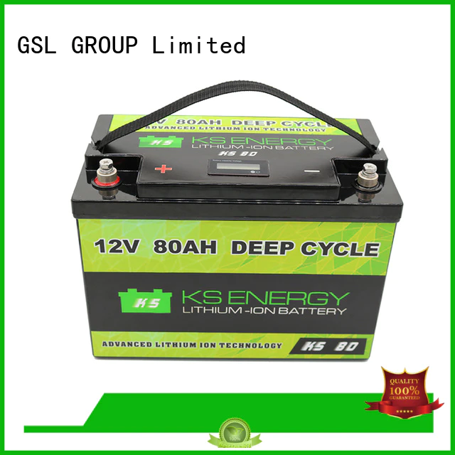 carts lithium ion battery 12v 100ah bulk production led display GSL ENERGY