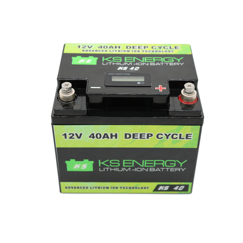 Pantalla LED de capacidad Lifepo4 12V 40AH Batería de iones de litio