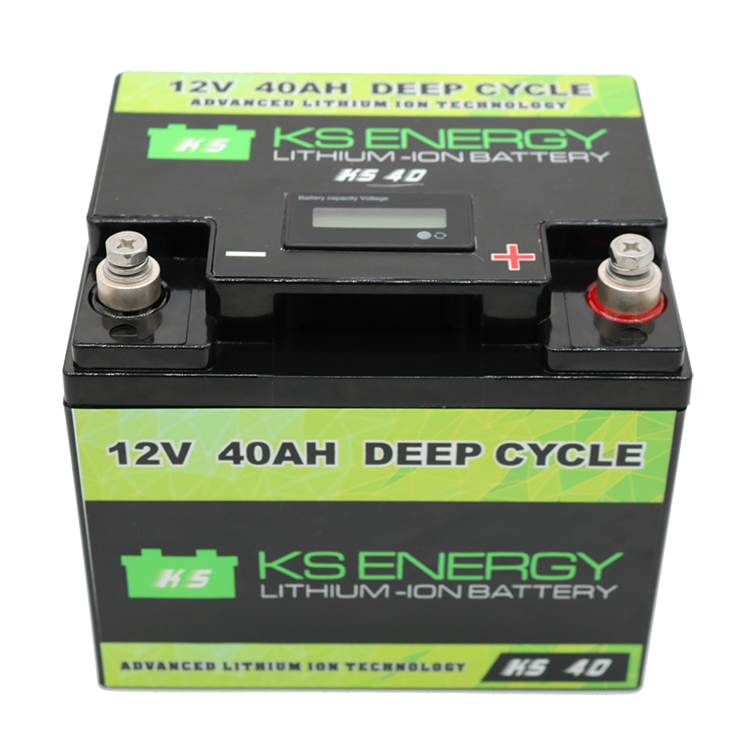 GSL ENERGY-LED Capacity Display Lifepo4 12V 40AH Lithium Ion Battery