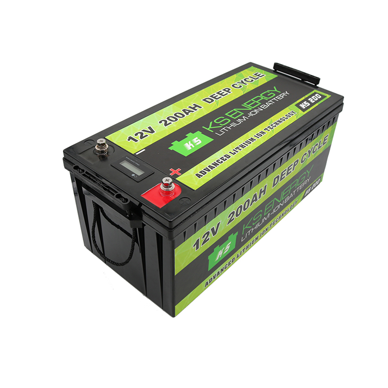 Paquete de baterías LiFePo4 de fosfato de hierro y litio, 12V, 200Ah,  150Ah, 100Ah, BMS integrado para barco Solar, carrito de Golf, EV, RV
