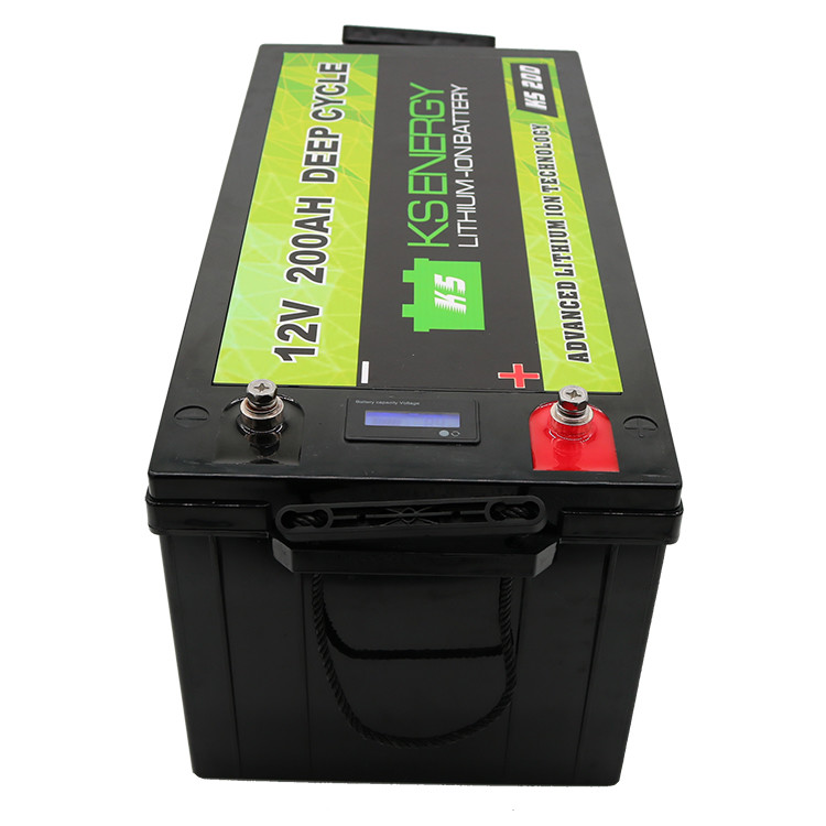LED Capacity Display 12V 200Ah Lithium Iron Phosphate LifePo4 Battery For Solar Energy Storage, Golf Carts, RV, Marine, And Off-grid Applications