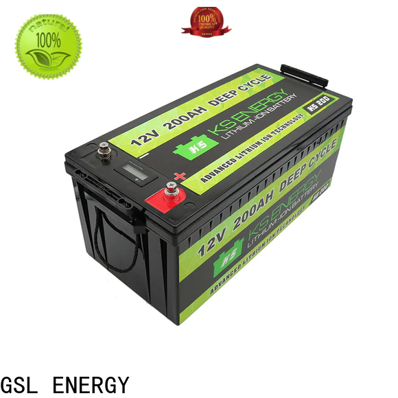 GSL ENERGY quality-assured 12v 50ah lithium battery short time wide application