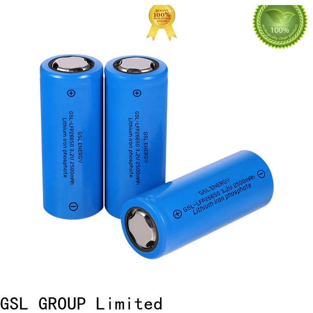 GSL ENERGY 26650 lithium rechargeable battery factory direct manufacturer