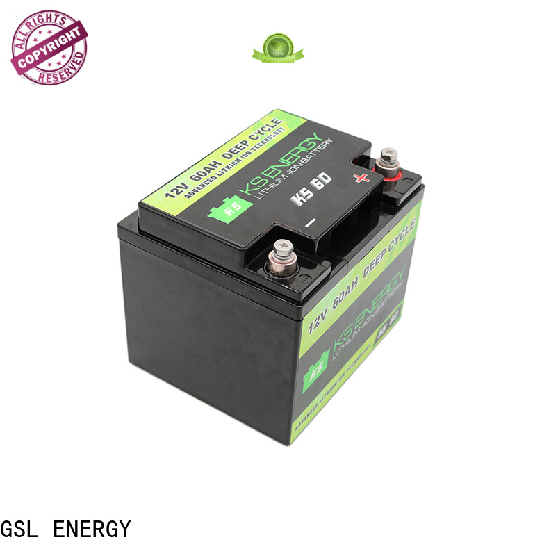 GSL ENERGY enviromental-friendly 12v 100ah solar battery short time for camping car