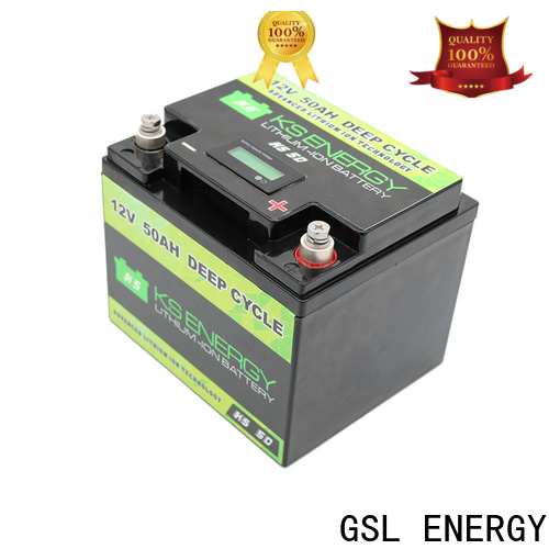 GSL ENERGY lifepo4 solar battery short time for camping car