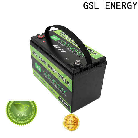 GSL ENERGY high-stability 24v lithium ion battery factory direct large capacity