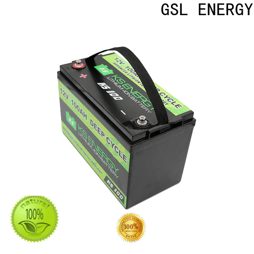 GSL ENERGY 12v 100ah solar battery short time for camping car