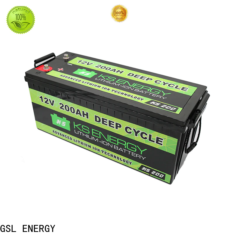 GSL ENERGY enviromental-friendly lifepo4 battery 12v free maintainence wide application