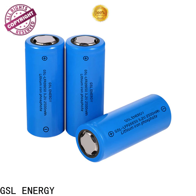 GSL ENERGY 26650 lithium rechargeable battery custom competitive price