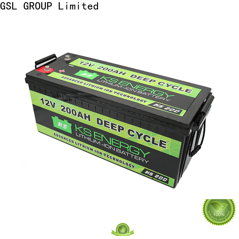 GSL ENERGY 2020 hot-sale lifepo4 battery 12v 100ah free maintainence wide application