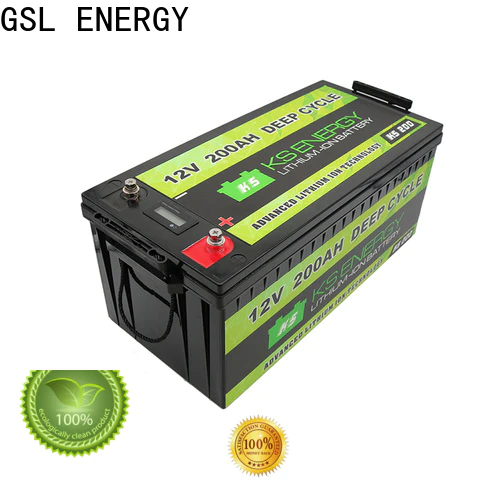GSL ENERGY enviromental-friendly lifepo4 battery 12v 100ah free maintainence high performance