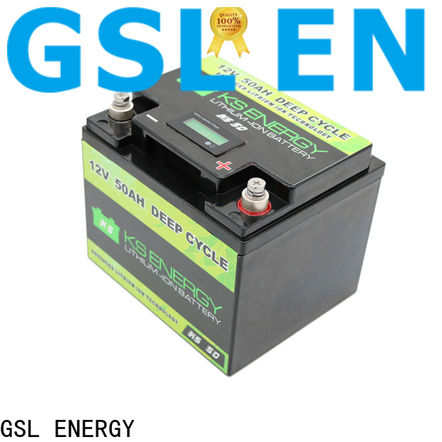 GSL ENERGY 2020 hot-sale lifepo4 battery 12v 100ah free maintainence high performance