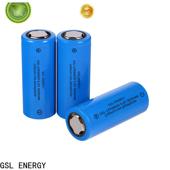 GSL ENERGY 26650 lithium rechargeable battery supply competitive price