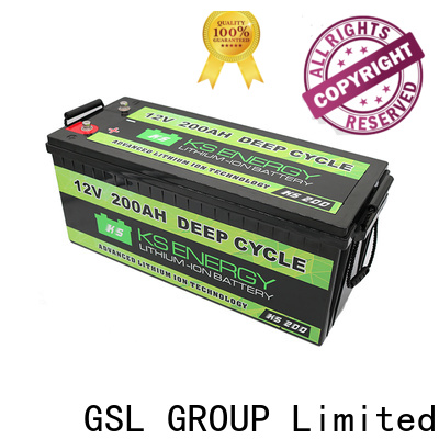 GSL ENERGY quality-assured 12v solar battery free maintainence wide application