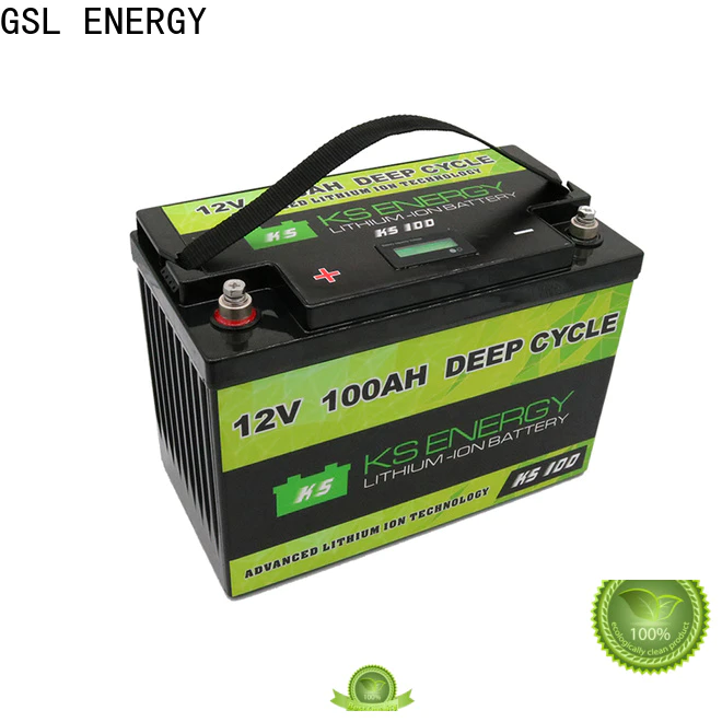 GSL ENERGY enviromental-friendly lifepo4 solar battery free maintainence for camping car
