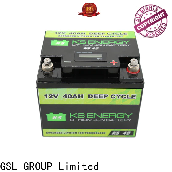 GSL ENERGY 2020 hot-sale lifepo4 battery 12v free maintainence for camping car