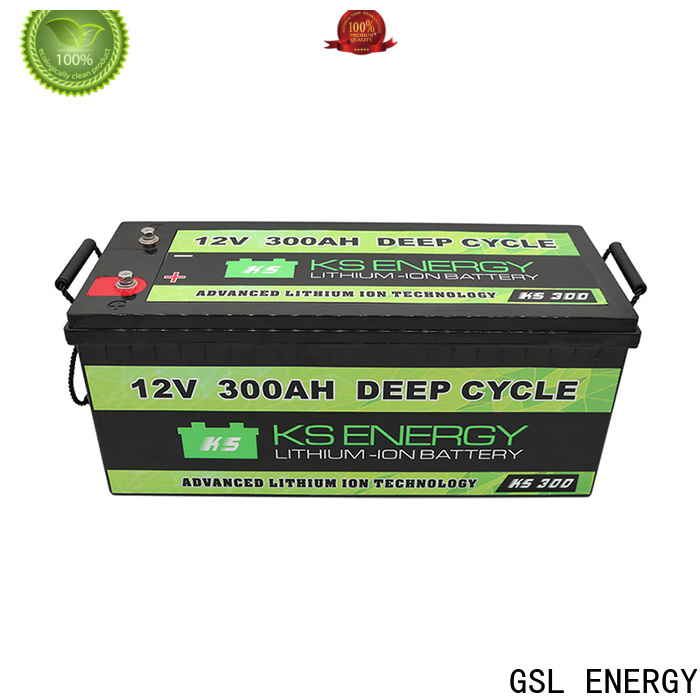 GSL ENERGY 2020 hot-sale lithium battery 12v 300ah short time wide application
