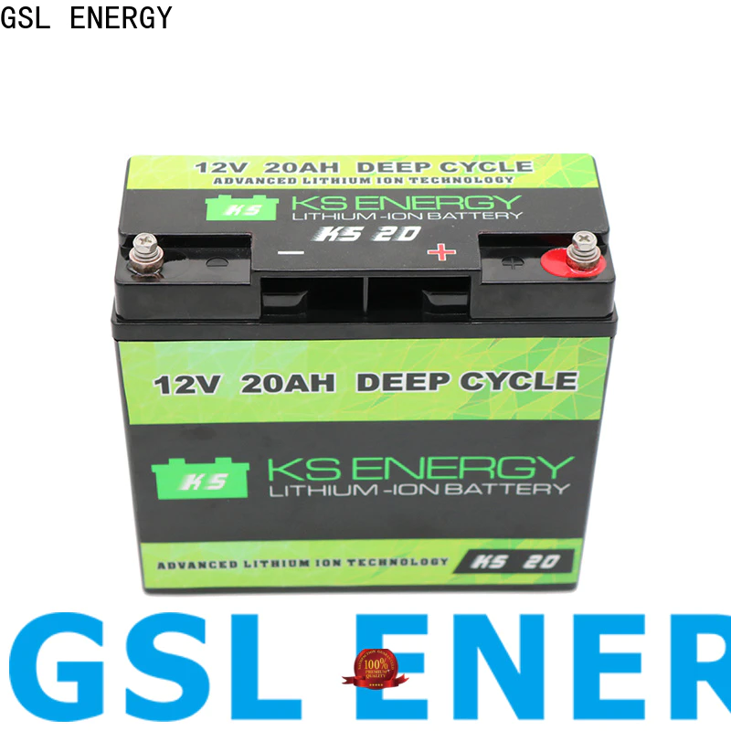 GSL ENERGY lifepo4 battery 12v free maintainence for camping car