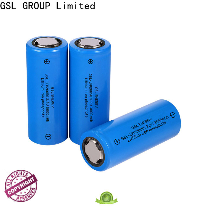GSL ENERGY top-performance 26650 rechargeable lithium battery manufacturer