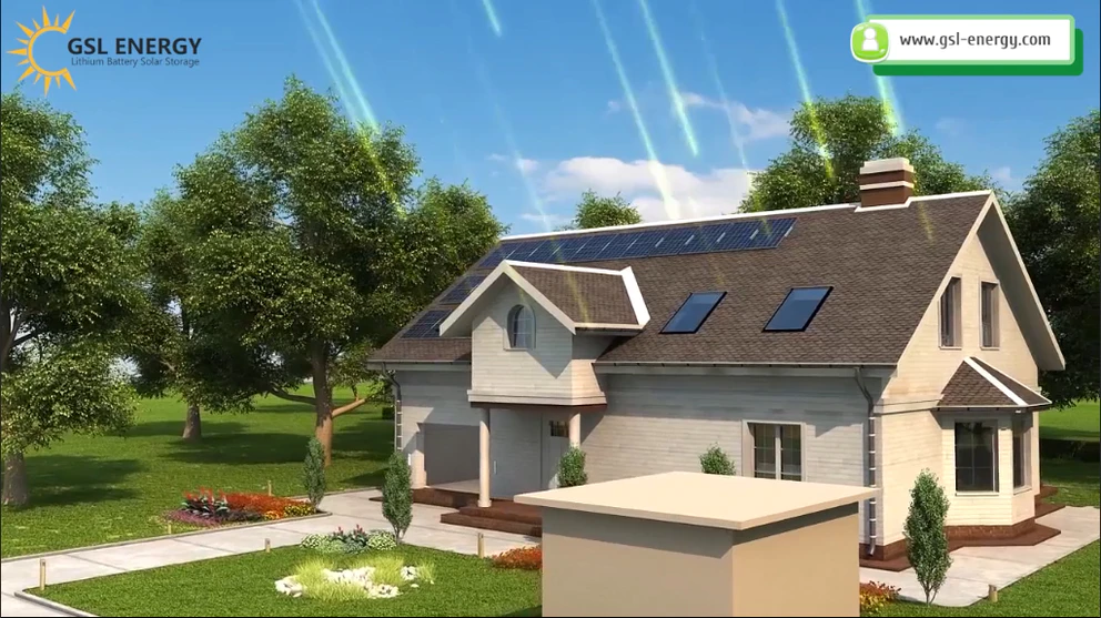 GSL ENERGY LiFePO4 Battery Hybrid Inverter Home Solar Storage System