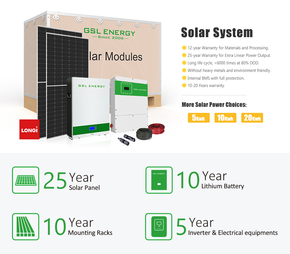 product-GSL ENERGY Power Lifepo4 Lithium Battery 5Kw 10Kw 20Kw For Solar Energy Systems Home-GSL ENE