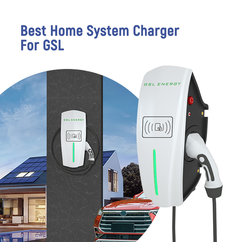 GSL Energy Mode 3 Type 2 Plug 1 Phase 3 Phase 7.4Kw 22Kw AC Wallbox Electric Car EV Charger Charging Station WiFi