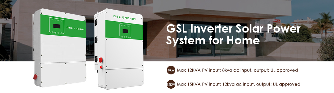 product-GSL Energy Home Solar Energy Storage System Single Phase 12Kw Off Grid Hybrid Solar Power In