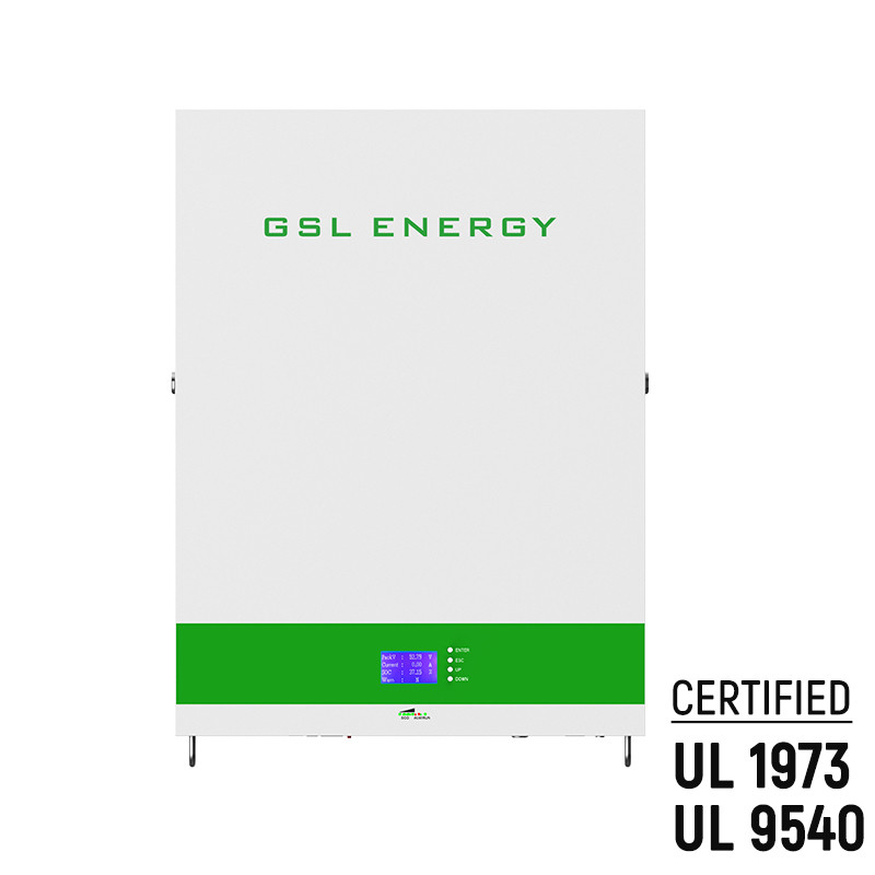 GSL Energy High Power 14.33Kwh Battery 51.2V 280Ah Lifepo4 Lithium Tesla Solar Home Power Storage Wall Solar System