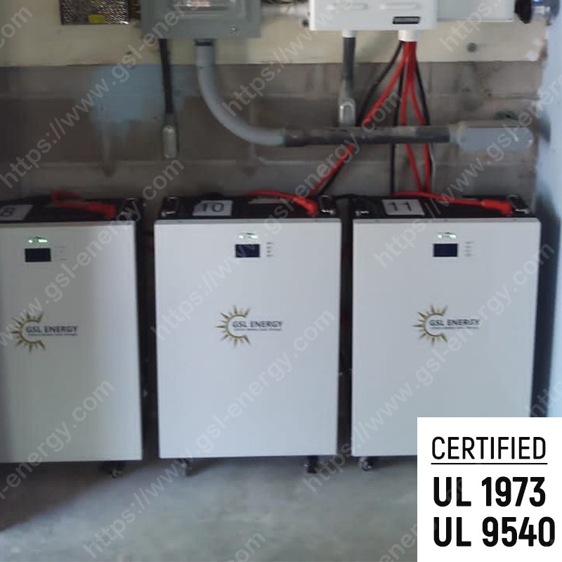 GSL ENERGY Lifepo4 Power Storage Wall 48V 5Kwh 10Kwh 20Kwh LiFePO4 Lithium Battery Pack Solar Energy System