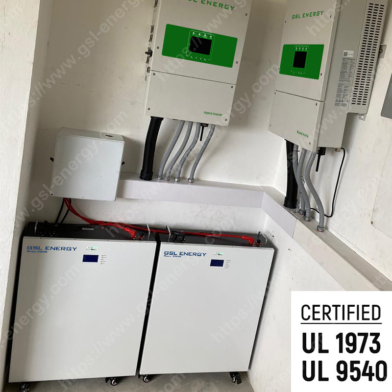 GSL ENERGY Lifepo4 Power Storage Wall 48V 5Kwh 10Kwh 20Kwh LiFePO4 Lithium Battery Pack Solar Energy System