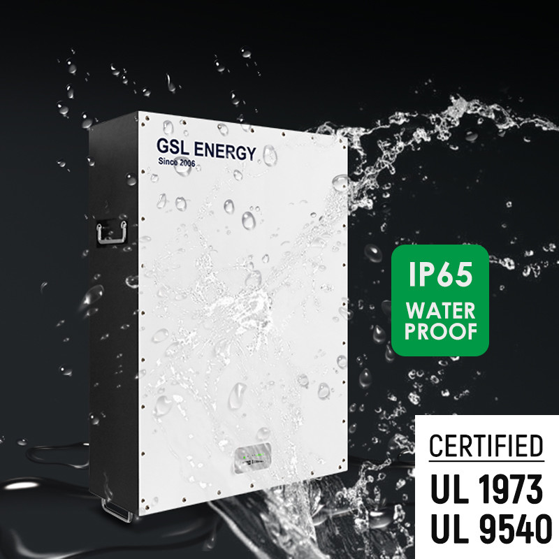 IP65 Waterproof  8500 Cycle Life 10 Years Warranty Lifepo4 Solar Power Storage Wall Lithium Ion 48V Battery Pack