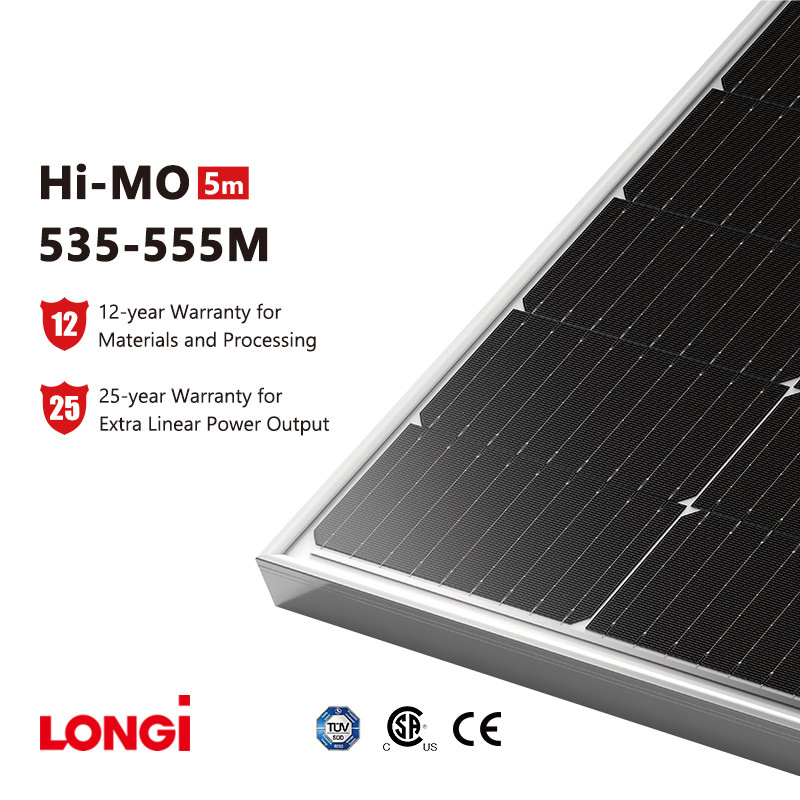High Efficiency Half Cut Cell 144 Cell Mono 535W 540W 545W 550W 555W Photovoltaic Panel Monocrystalline Solar Module Solar Panel