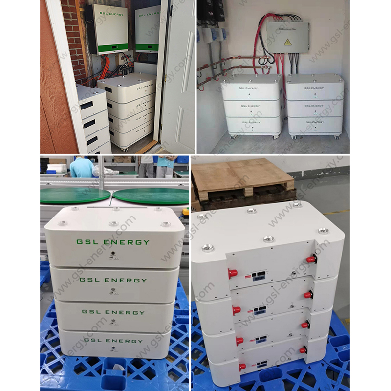 GSL ENERGY Power Storage Brick LiFePO4 Battery Storage System Installed
