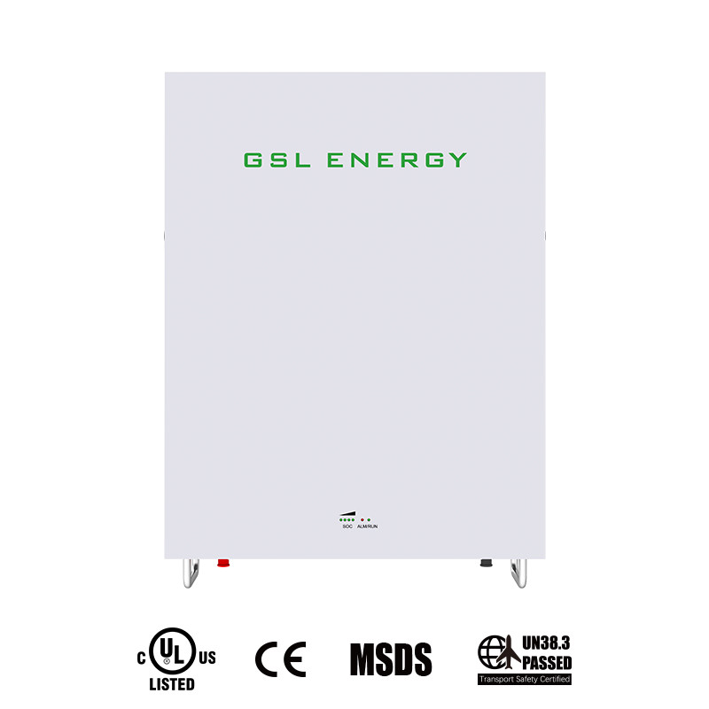 GSL ENERGY UL1973 Power Storage Wall Lifepo4 51.2V 100AH 5.12kwh Lithium Battery for Solar Storage System