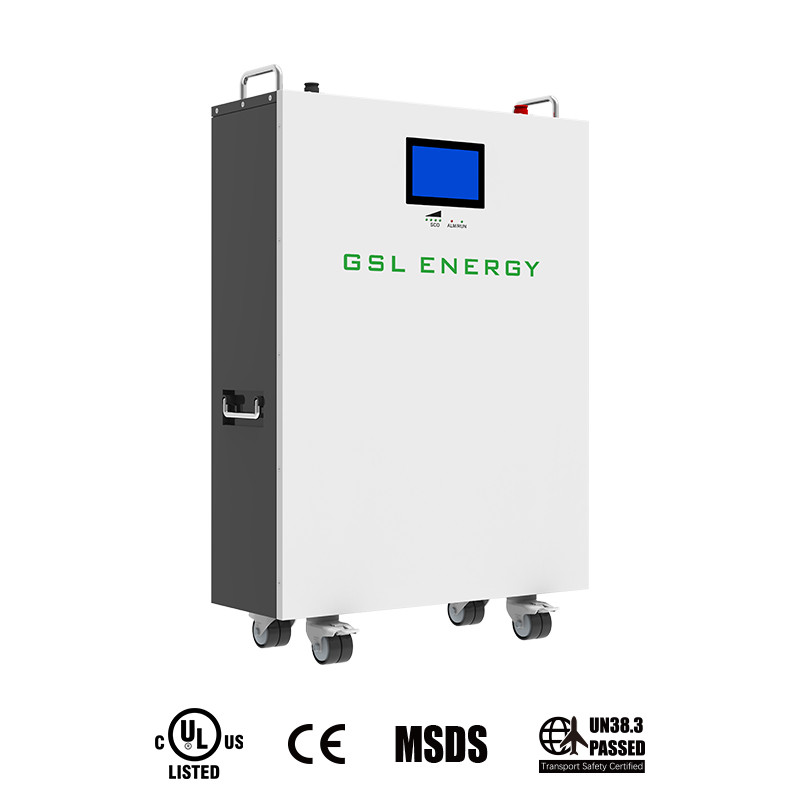 GSL ENERGY UL1973 Lifepo4 Power Storage Wall 51.2V 10Kwh LiFePO4 Lithium Battery Pack Solar Energy System