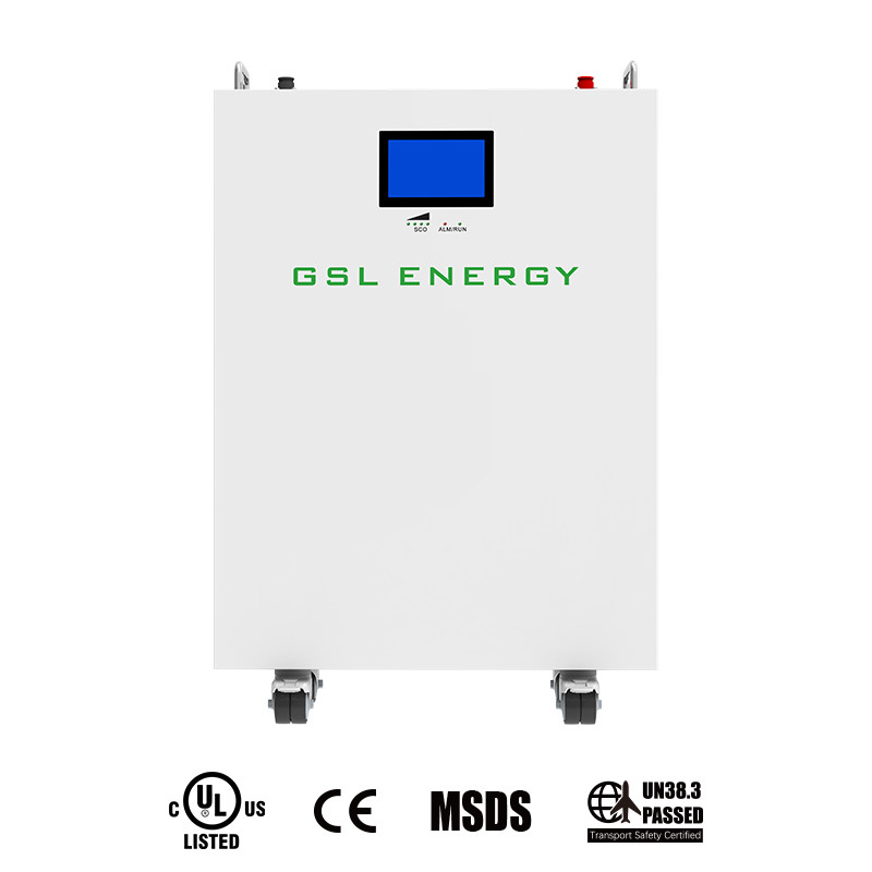 GSL ENERGY UL1973 Lifepo4 Power Storage Wall 51.2V 10Kwh LiFePO4 Lithium Battery Pack Solar Energy System